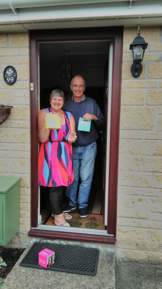 Delivering cream Teas to local villages