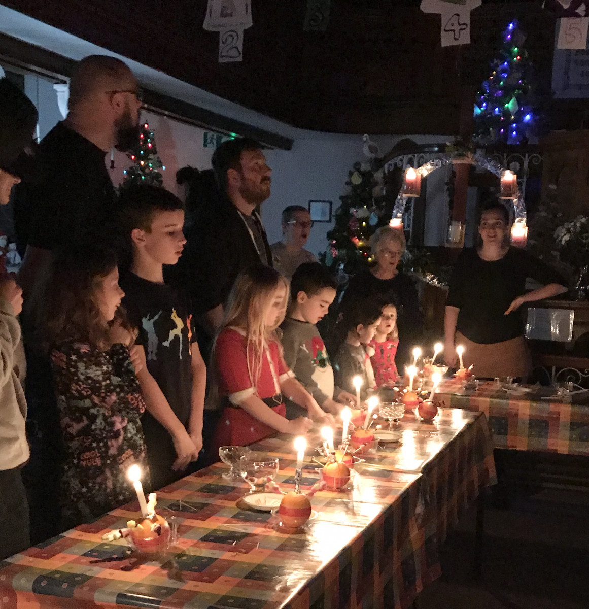 All ages attend Trinity Radstock Christingle Service