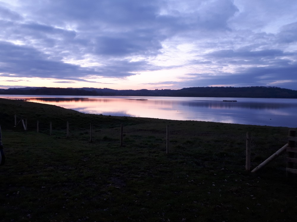 Chew Valley Lake before the sunrise